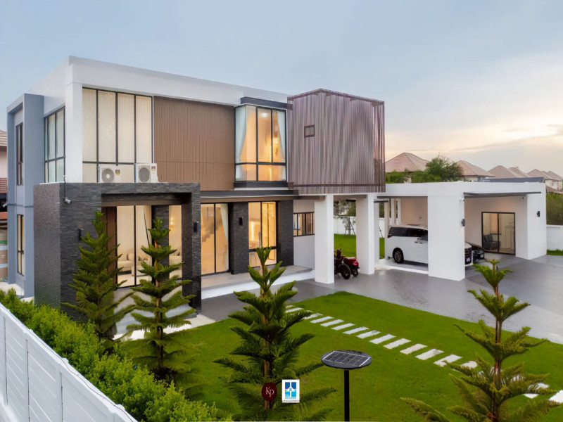 Modern House - งานติดตั้งประตู หน้าต่างอลูมิเนียมคุณภาพ